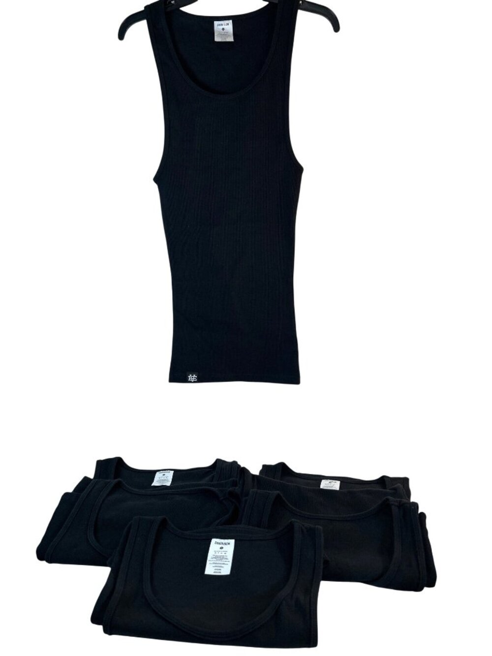 EKKOVISION Mens Tank Top Shirts Black Size XL Lot of 6